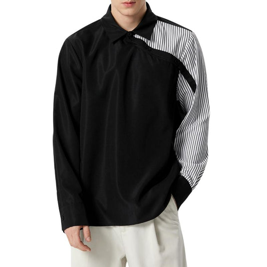 Men's Striped Long Sleeve Blouse