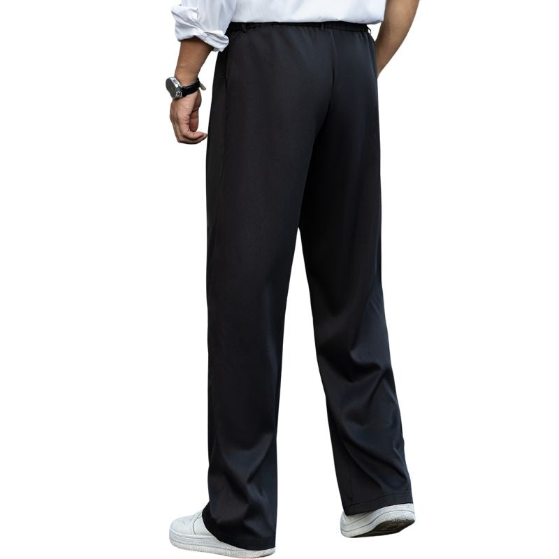 Men's Casual Trousers with Button Detail