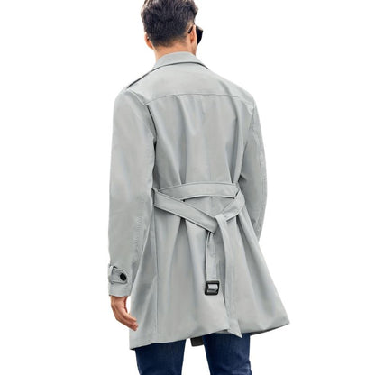 Men's Long Trench Coat Classic Fit