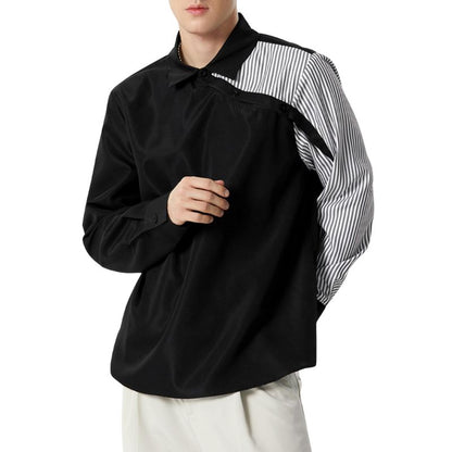 Men's Striped Long Sleeve Blouse