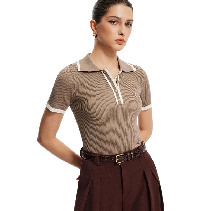 Women's Short Sleeve Knit Shirt